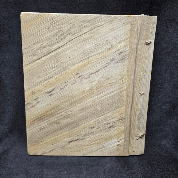 Handmade Island Wood & Leaf Photo Album Scrapbook - Picture 6 of 14